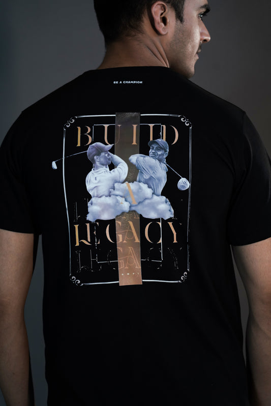 Build a Legacy T-Shirt – Inspiring Golf Design with Tiger Woods Silhouette