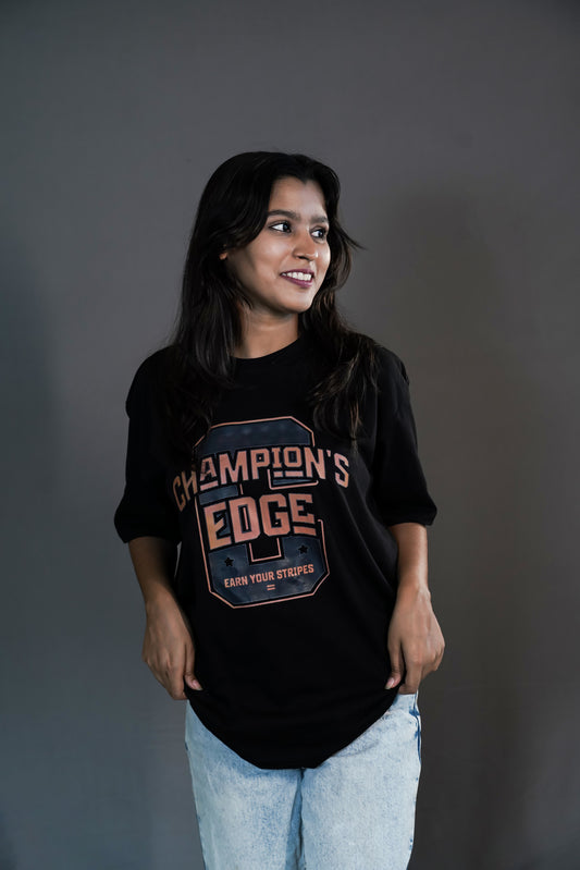 Champion’s Edge Oversized T-Shirt – Bold and Sporty Design