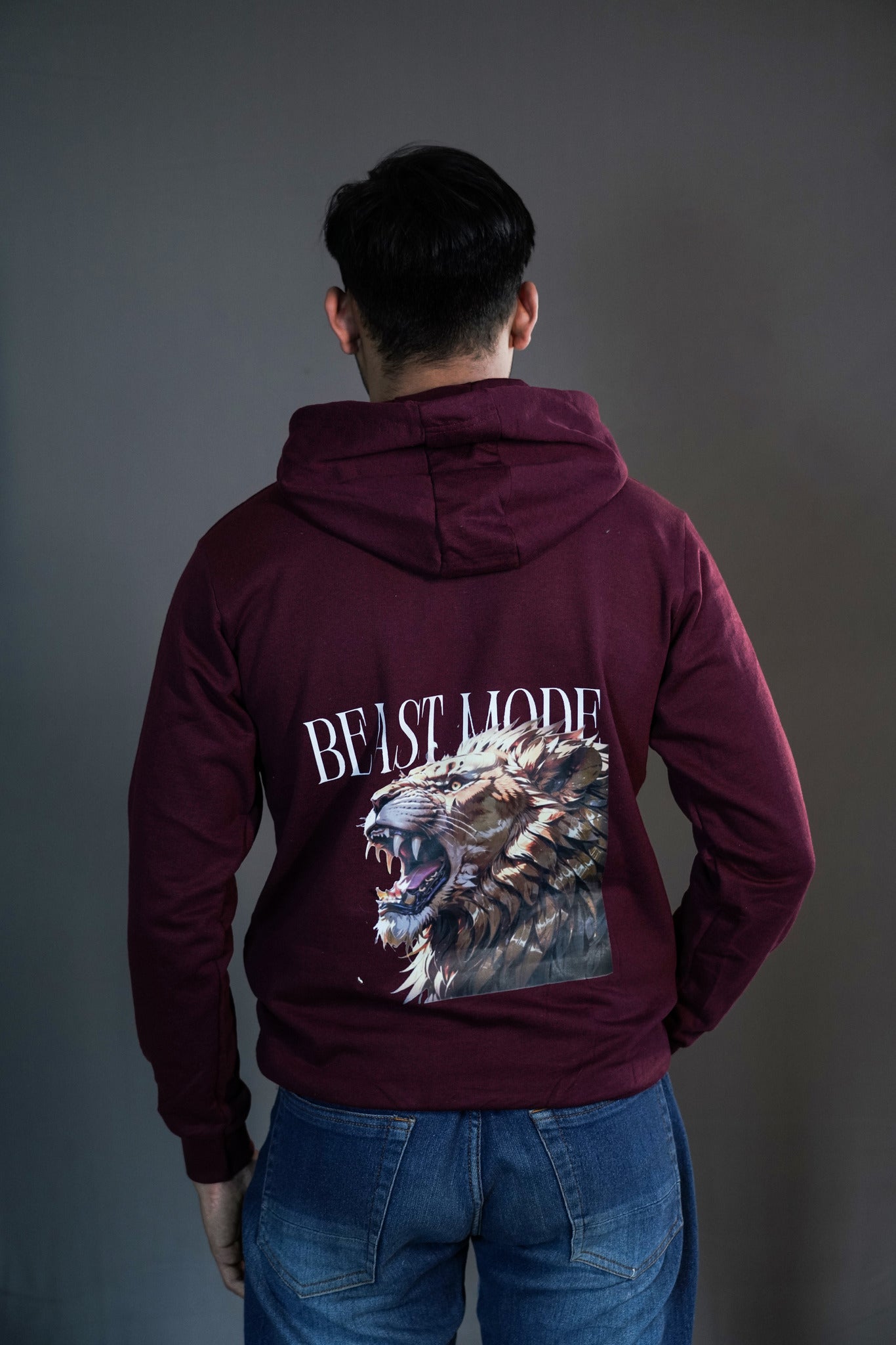 Beast Mode Hoodie – Fierce Lion Graphic for a Bold Statement